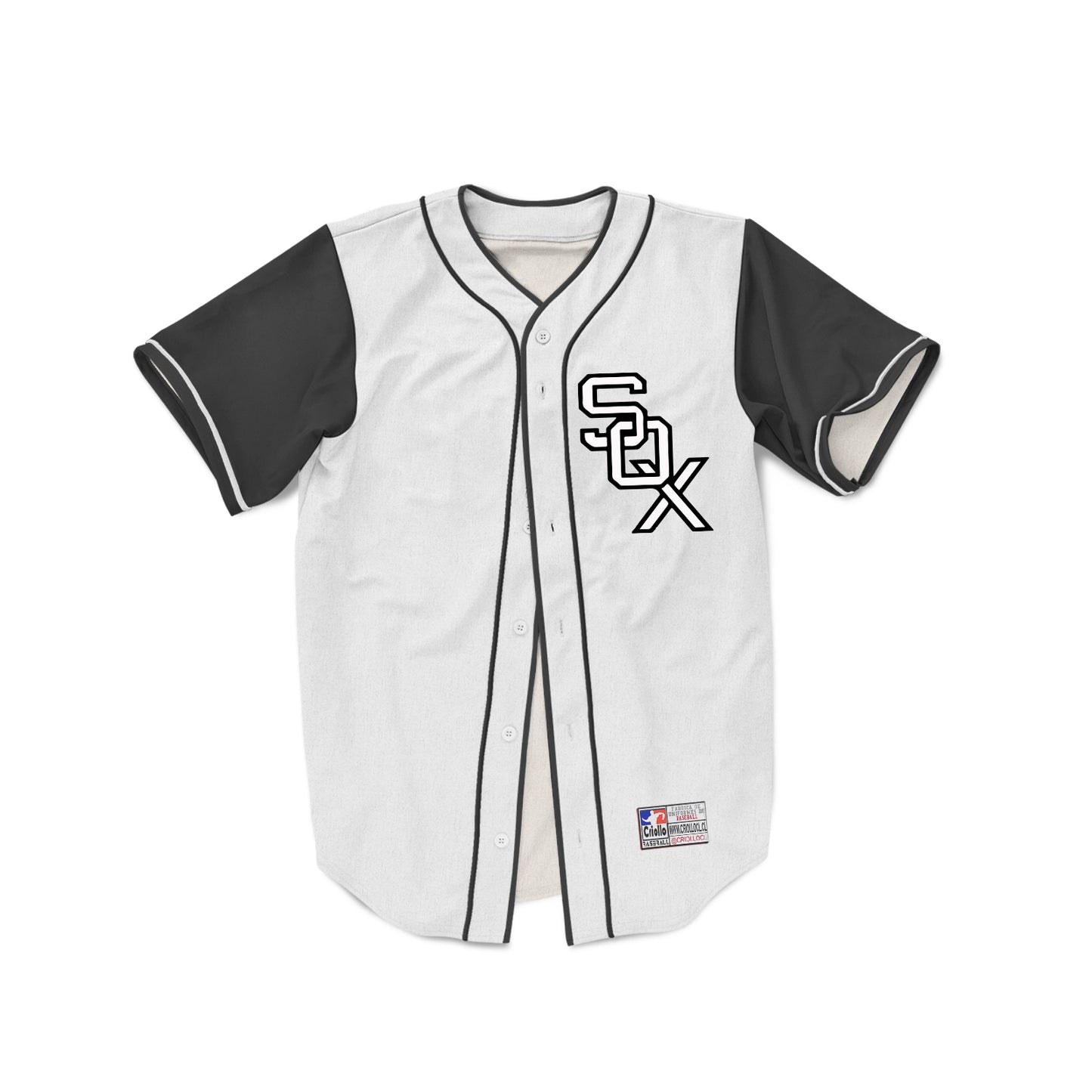 Camiseta de Beisbol black and white Sox