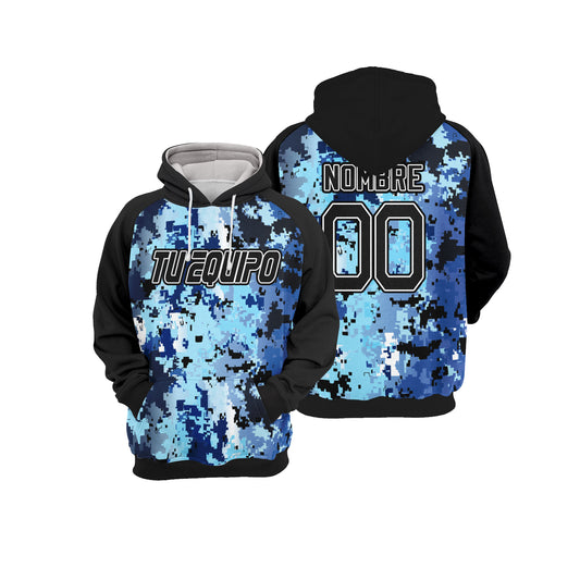 Polerón canguro Sports Pattern Camuflaje Personalizado