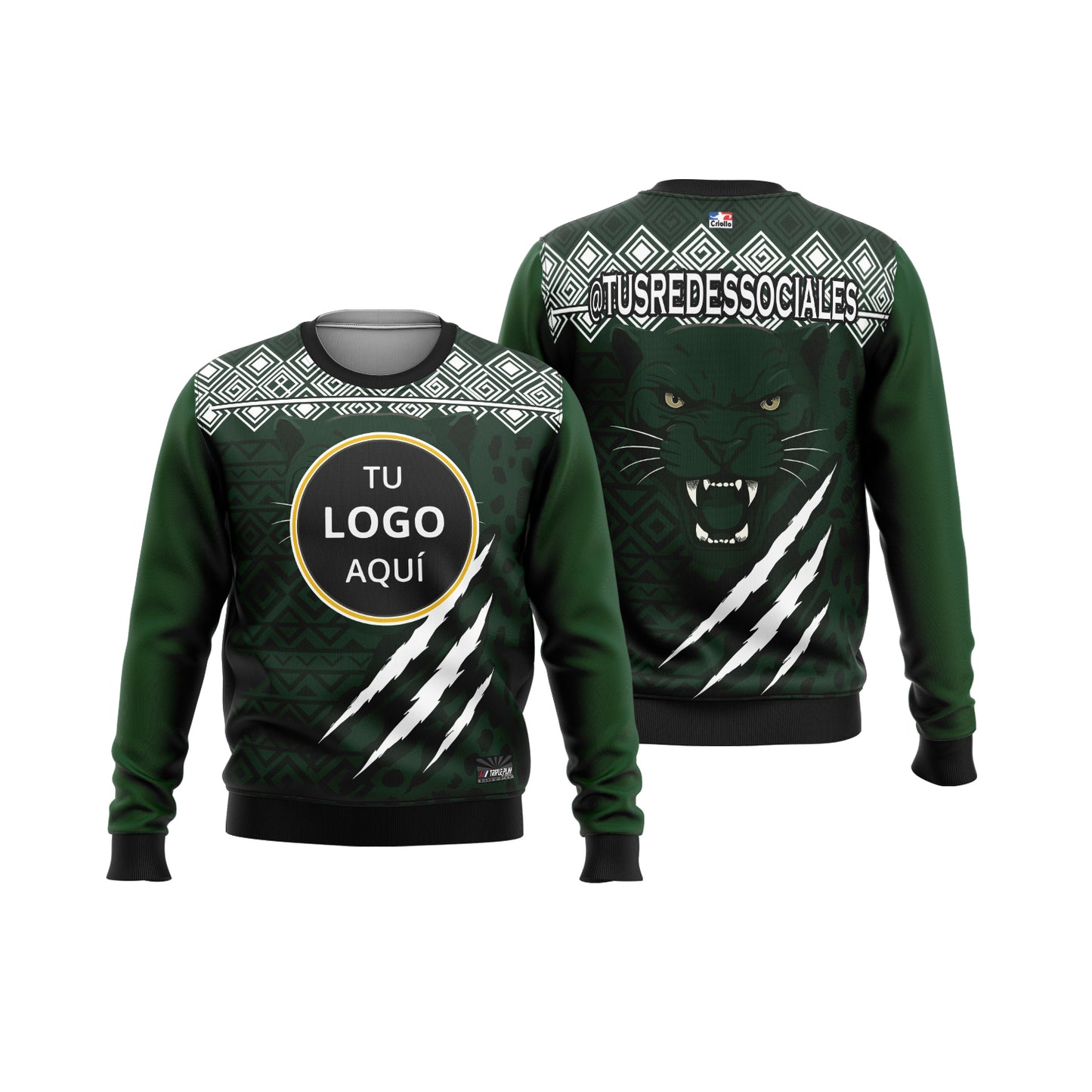 Polerón Simple Jersey Pantera Verde