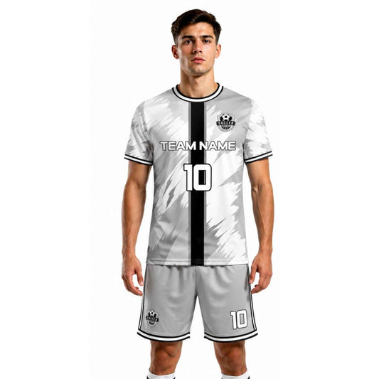 Conjunto de fútbol sublimado personalizado con polera y short deportivo personaliza por unidad